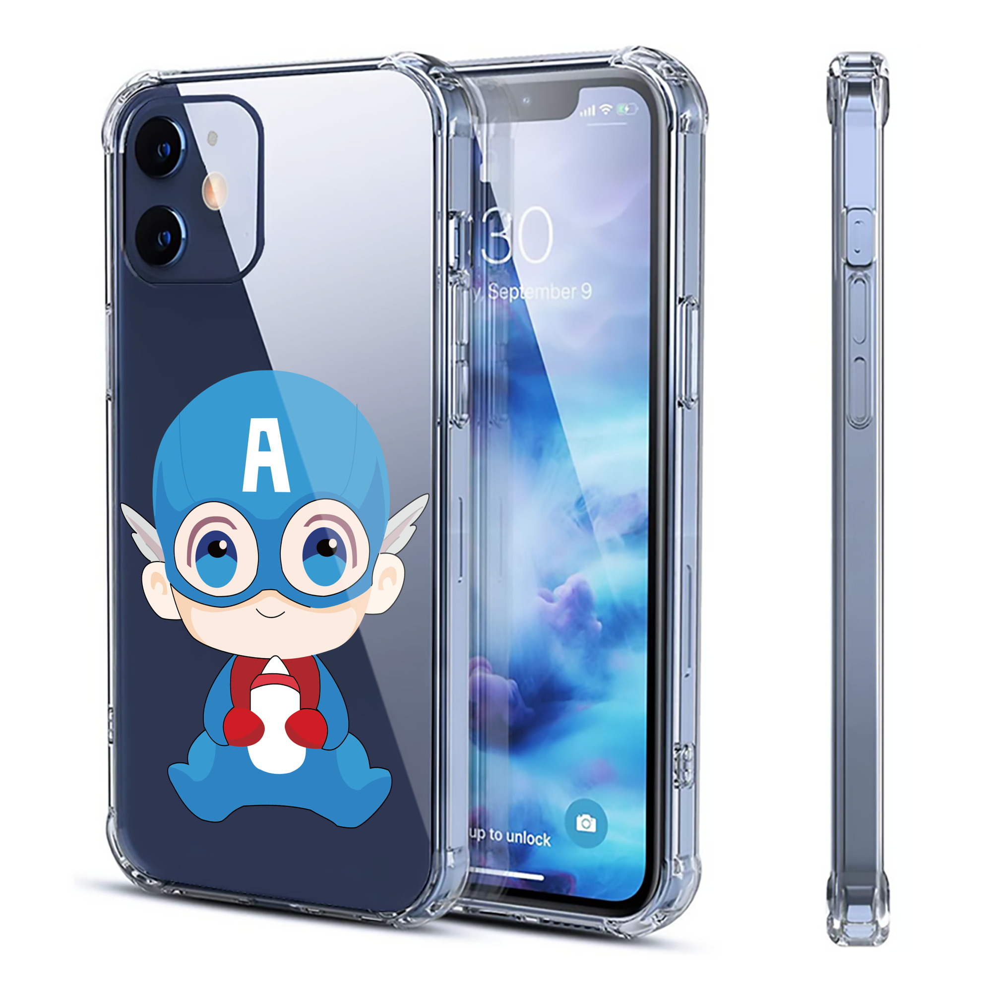 （画像用） アベンジャーズ The Avengers 【iPhone 12シリーズ対応】透明スマホケース（クリアソフトケース）